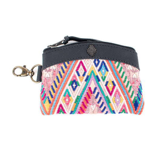COIN PURSE - OOAK HUIPIL - BLACK - NO. 16919