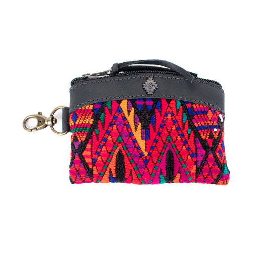 COIN PURSE - OOAK HUIPIL - BLACK - NO. 16920