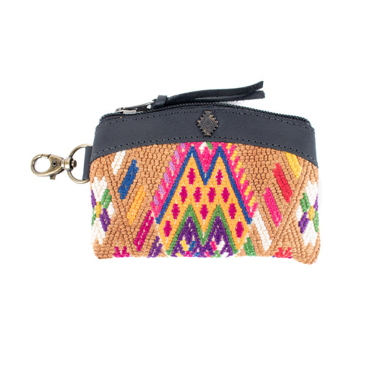 COIN PURSE - OOAK HUIPIL - BLACK - NO. 16922