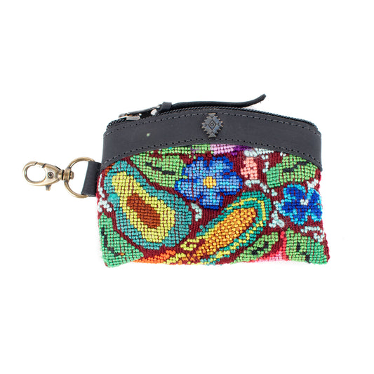 COIN PURSE - OOAK HUIPIL - BLACK - NO. 16924