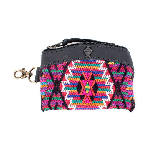 COIN PURSE - OOAK HUIPIL - BLACK - NO. 16932