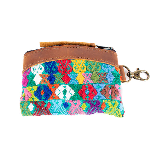 COIN PURSE - OOAK HUIPIL - CAFE - NO. 16933