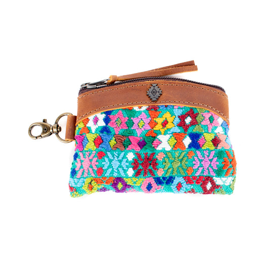 COIN PURSE - OOAK HUIPIL - CAFE - NO. 16933