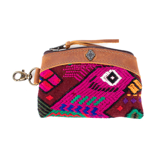 COIN PURSE - OOAK HUIPIL - CAFE - NO. 16935