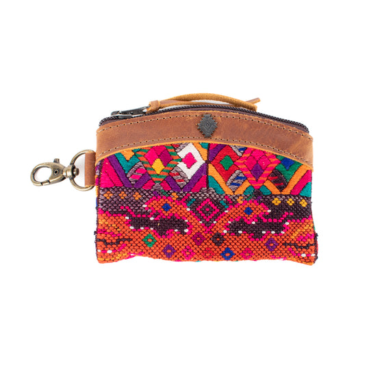COIN PURSE - OOAK HUIPIL - CAFE - NO. 16936