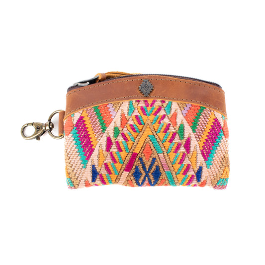 COIN PURSE - OOAK HUIPIL - CAFE - NO. 16937