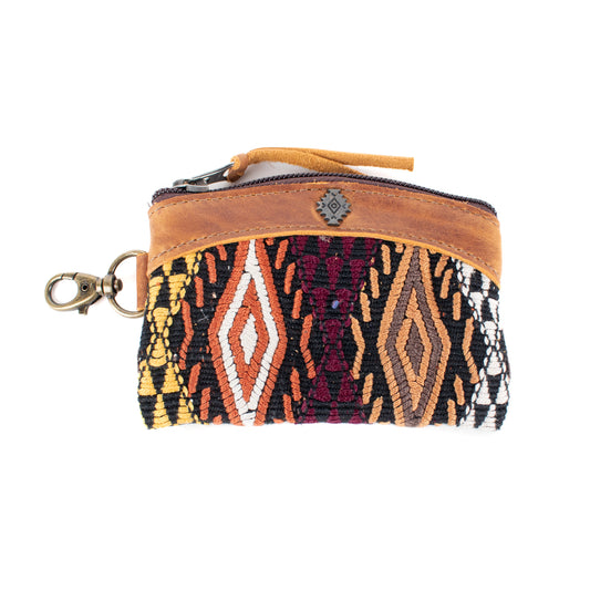 COIN PURSE - OOAK HUIPIL - CAFE - NO. 16939