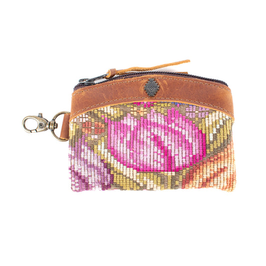 COIN PURSE - OOAK HUIPIL - CAFE - NO. 16940