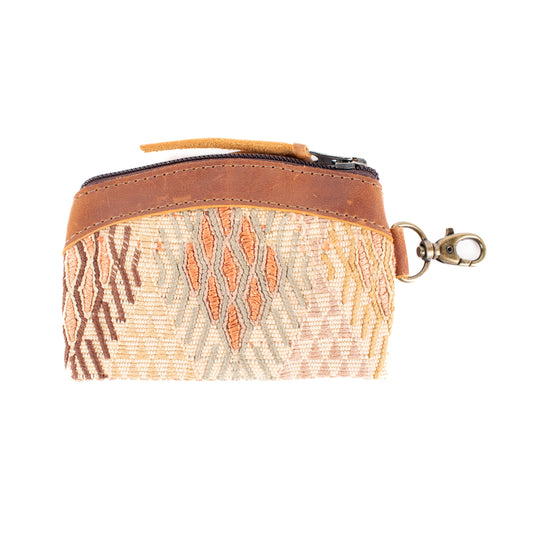 COIN PURSE - OOAK HUIPIL - CAFE - NO. 16942