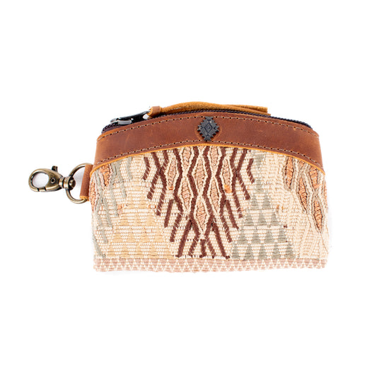 COIN PURSE - OOAK HUIPIL - CAFE - NO. 16942