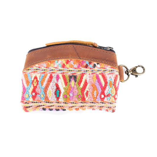 COIN PURSE - OOAK HUIPIL - CAFE - NO. 16943