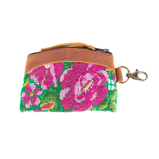 COIN PURSE - OOAK HUIPIL - CAFE - NO. 16944