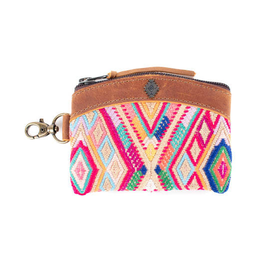 COIN PURSE - OOAK HUIPIL - CAFE - NO. 16949