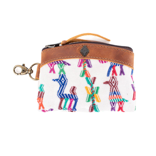 COIN PURSE - OOAK HUIPIL - CAFE - NO. 16950
