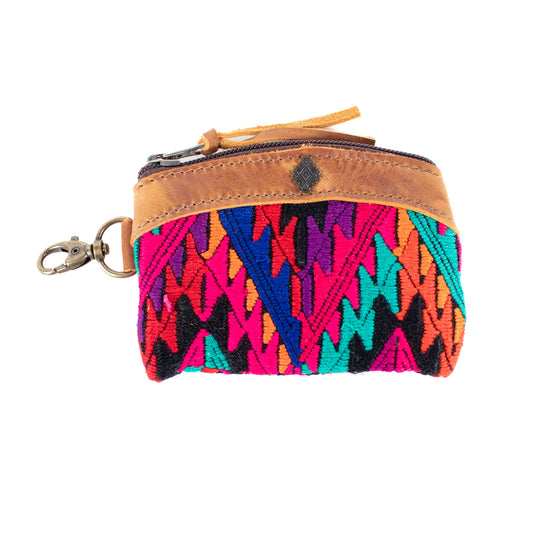 COIN PURSE - OOAK HUIPIL - CAFE - NO. 16951