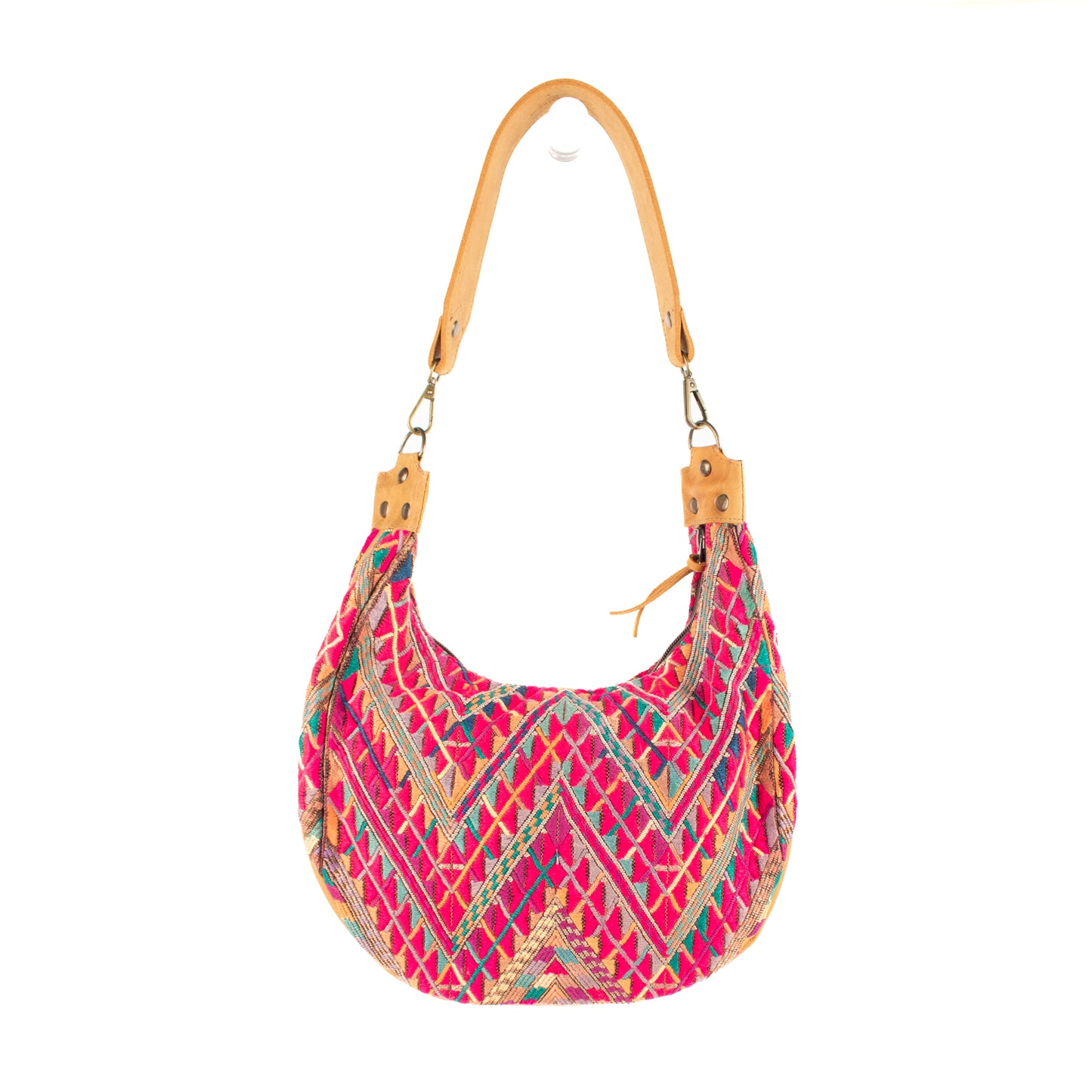 LARGE BOHO SADDLE BAG - OOAK HUIPIL - AMARILLO - NO. 16993