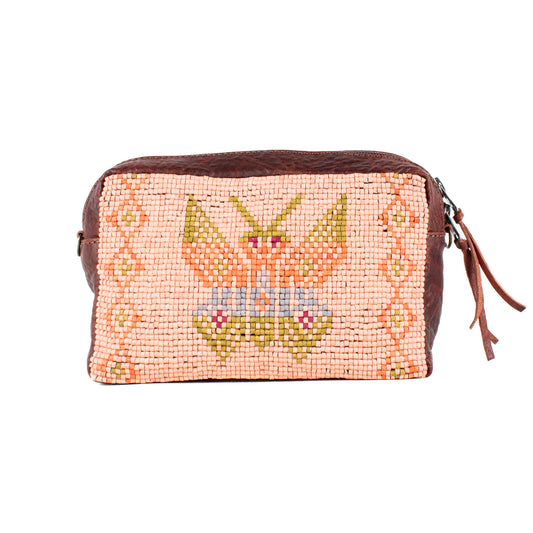 H&S WANDER CROSSBODY SET - OOAK BEADED PANEL - COPPER - NO. 17086