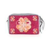 H&S WANDER CROSSBODY SET - OOAK BEADED PANEL - PLATINUM - NO. 17088