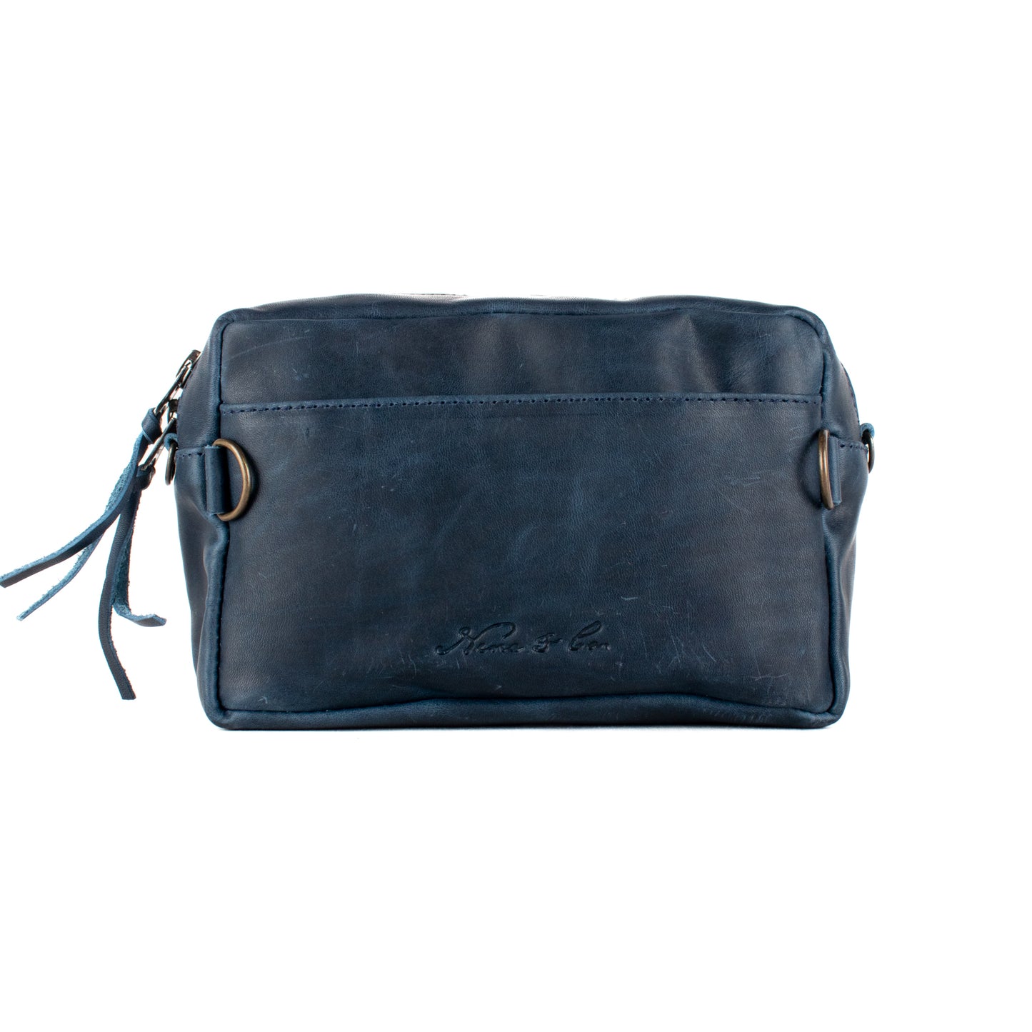 H&S WANDER CROSSBODY SET - OOAK BEADED PANEL - NAVY - NO. 17097