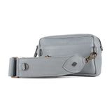 H&S WANDER CROSSBODY SET - OOAK BEADED PANEL - PLATINUM - NO. 17102