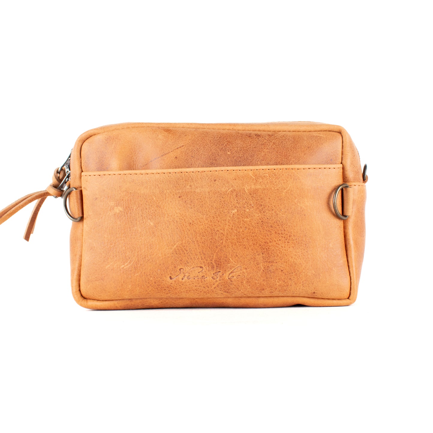 H&S WANDER CROSSBODY SET - OOAK BEADED PANEL - BOURBON - NO. 17105