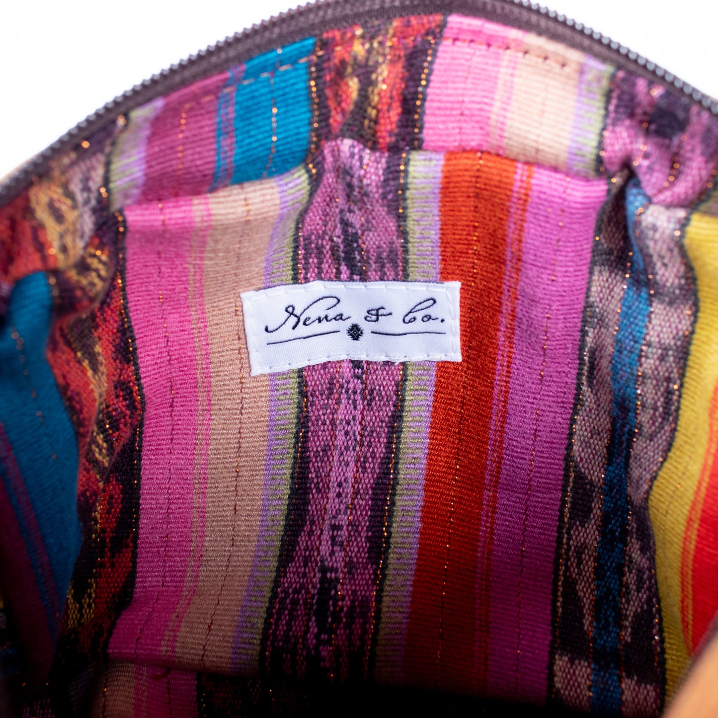 H&S WANDER CROSSBODY SET - OOAK BEADED PANEL - BOURBON - NO. 17105