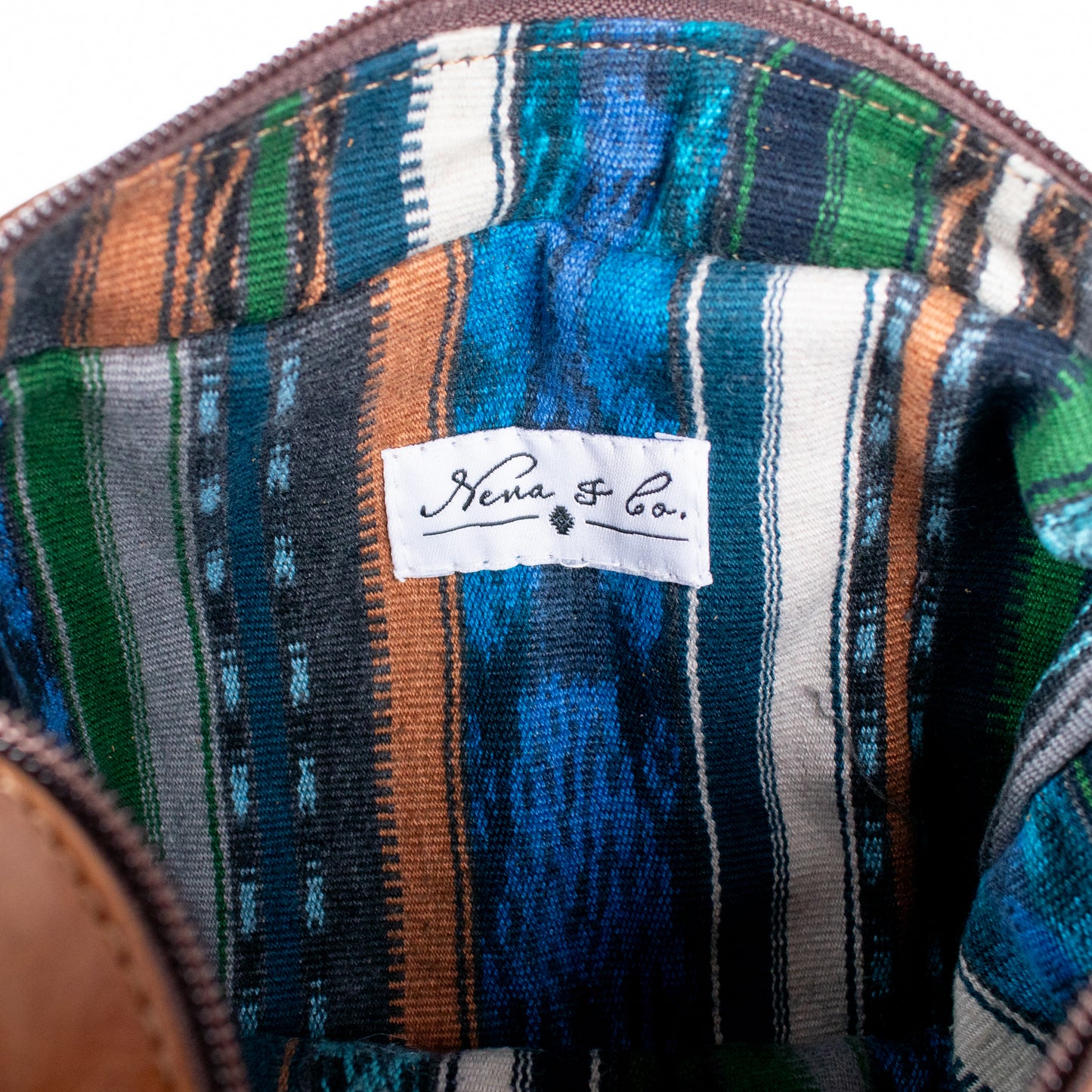 H&S WANDER CROSSBODY SET - OOAK BEADED PANEL - CAFE - NO. 17114