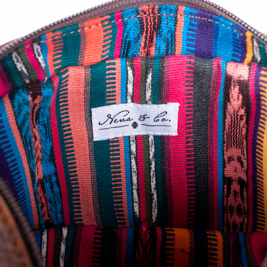 H&S WANDER CROSSBODY SET - OOAK BEADED PANEL - HONEY - NO. 17115