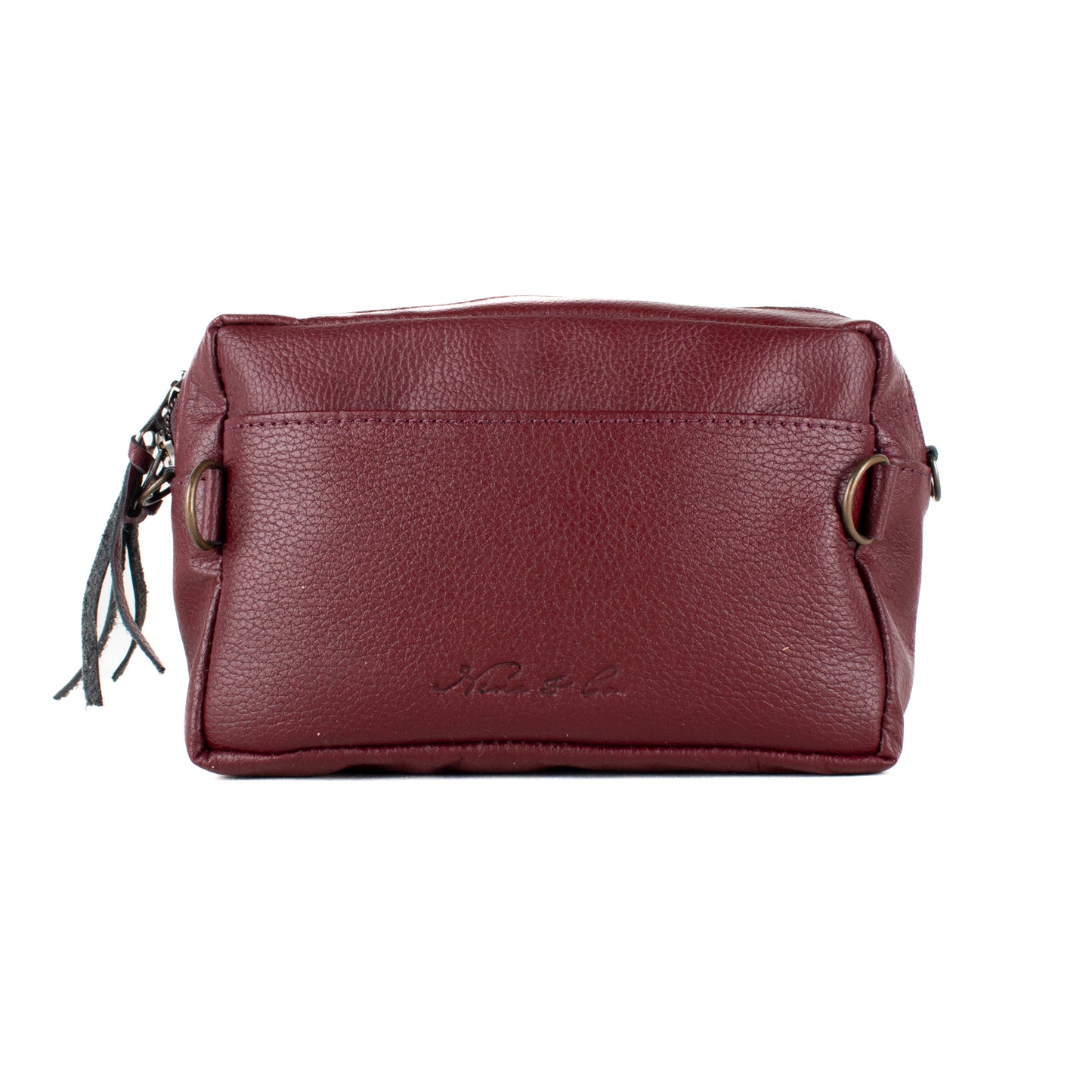 H&S WANDER CROSSBODY SET - OOAK BEADED PANEL - AMARANTH - NO. 17116