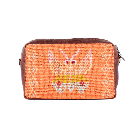 H&S WANDER CROSSBODY SET - OOAK BEADED PANEL - COPPER - NO. 17118