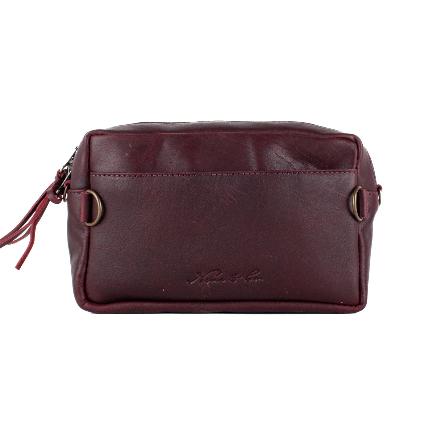 H&S WANDER CROSSBODY SET - OOAK BEADED PANEL - VINO TINTO - NO. 17120