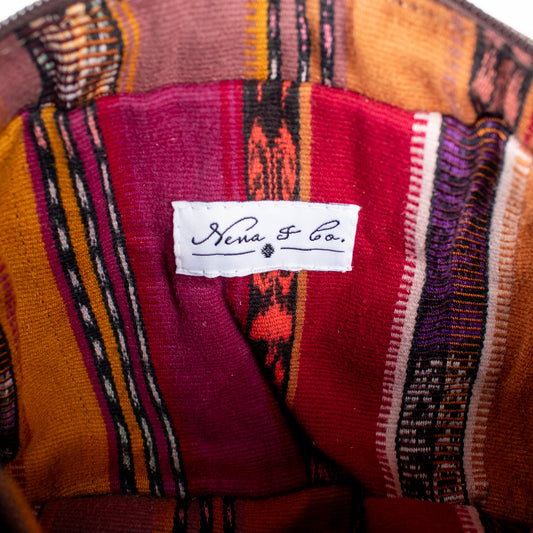 H&S WANDER CROSSBODY SET - OOAK BEADED PANEL - COPPER - NO. 17122