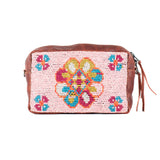 H&S WANDER CROSSBODY SET - OOAK BEADED PANEL - COPPER - NO. 17122