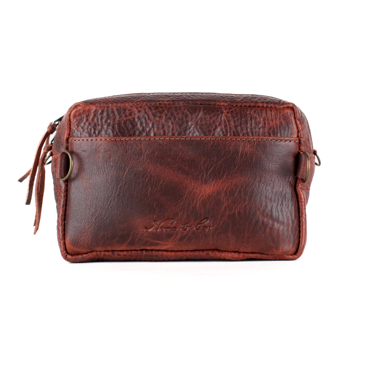 H&S WANDER CROSSBODY SET - OOAK BEADED PANEL - COPPER - NO. 17124