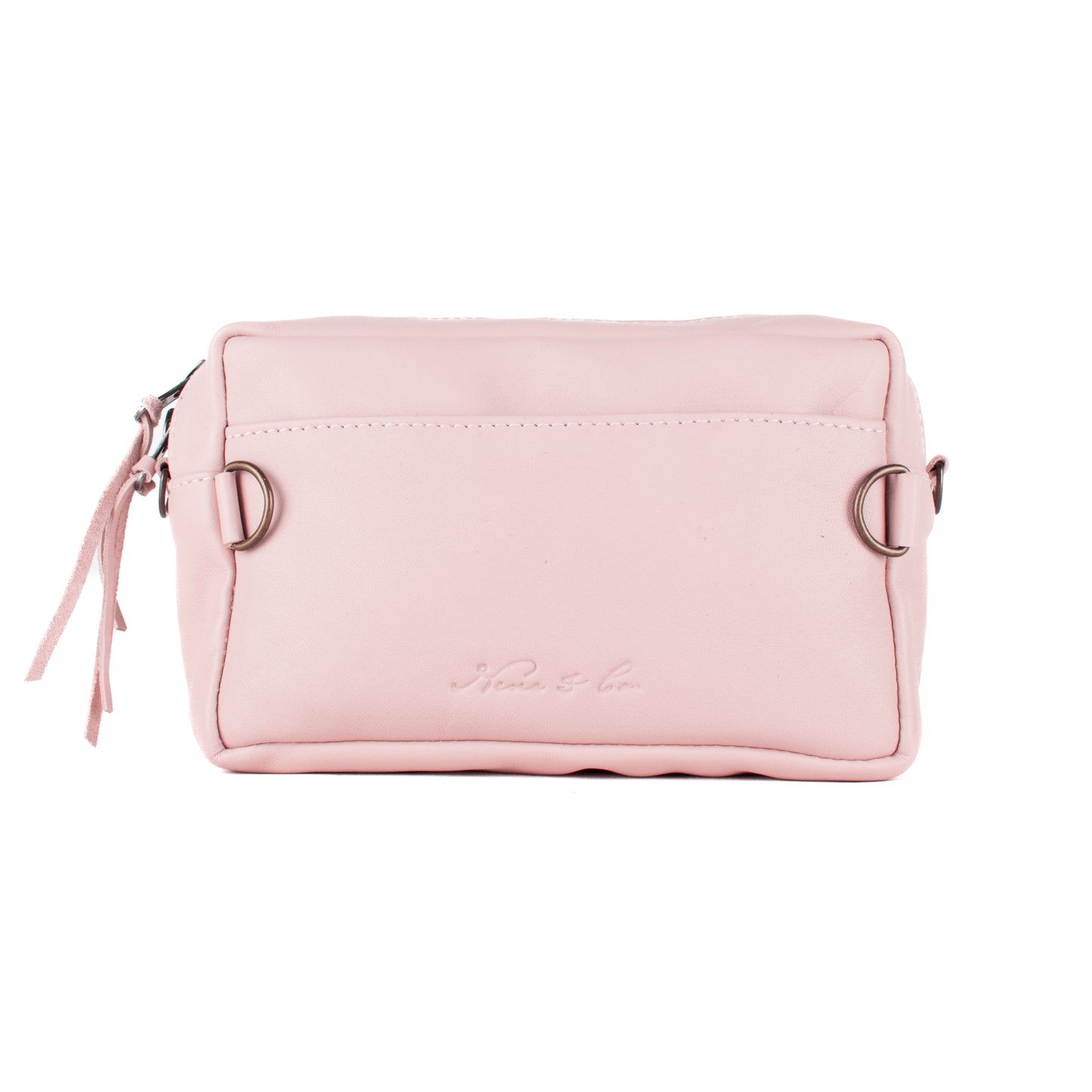 H&S WANDER CROSSBODY SET - OOAK BEADED PANEL - ROSE QUARTZ - NO. 17126