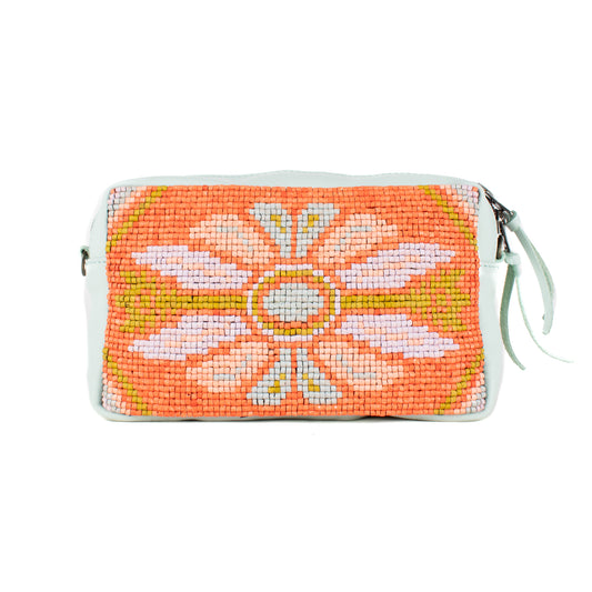 H&S WANDER CROSSBODY SET - OOAK BEADED PANEL - LUCITE - NO. 17128