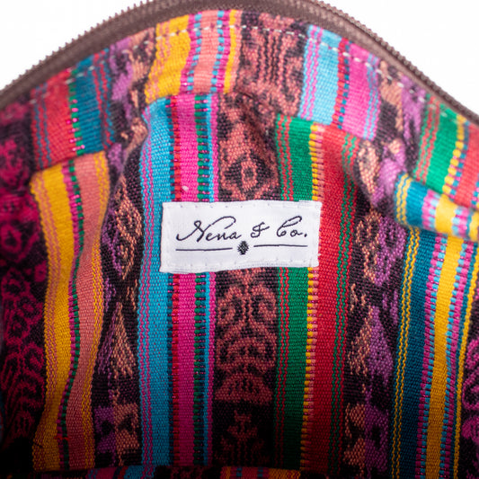 H&S WANDER CROSSBODY SET - OOAK BEADED PANEL - PLATINUM - NO. 17129