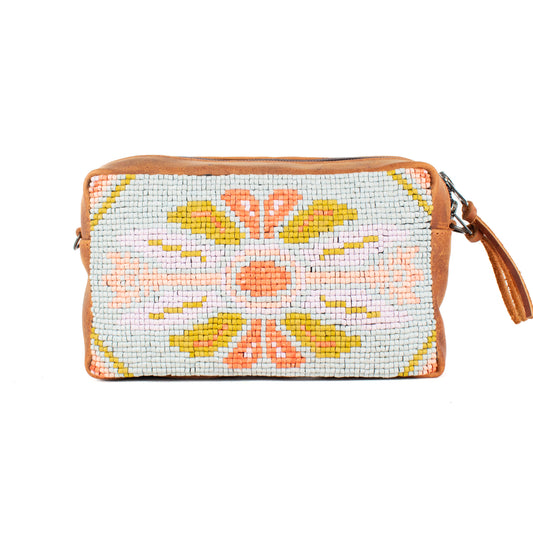 H&S WANDER CROSSBODY SET - OOAK BEADED PANEL - MONTANA - NO. 17130