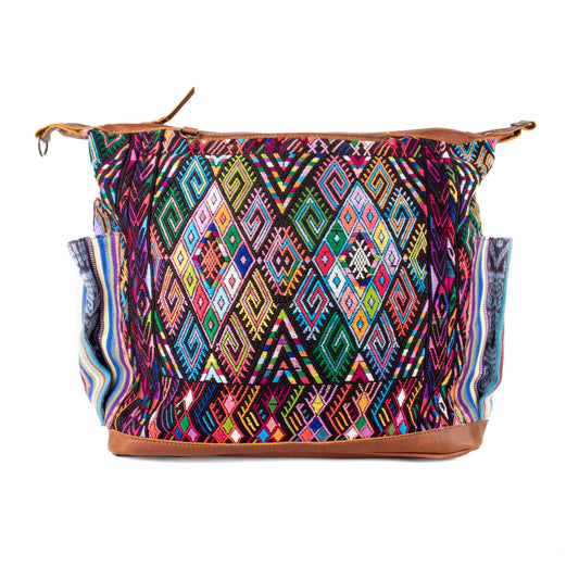 BEATRIZ CDB + DIAMANTE STRAP - OOAK HUIPIL - CAFE - NO. 17151