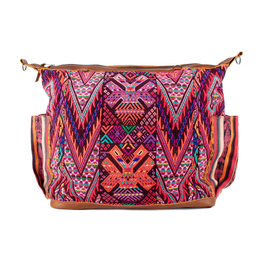 BEATRIZ CDB + DIAMANTE STRAP - OOAK HUIPIL - CAFE - NO. 17154