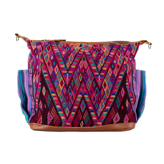 BEATRIZ CDB + DIAMANTE STRAP - OOAK HUIPIL - CAFE - NO. 17158