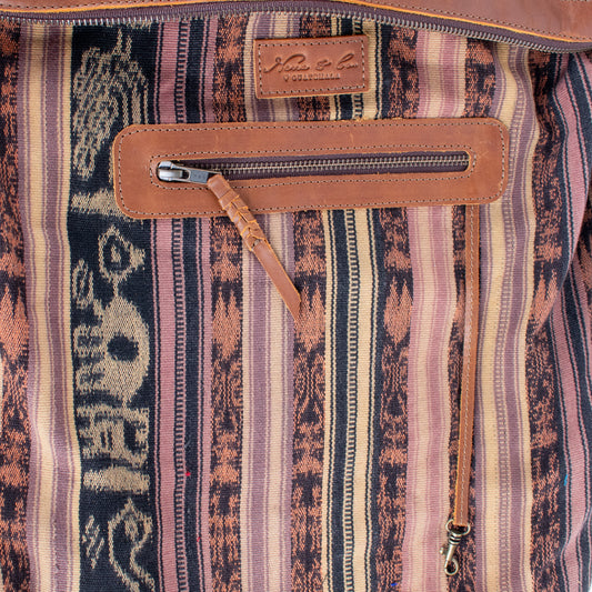 BEATRIZ CDB + DIAMANTE STRAP - OOAK HUIPIL - CAFE - NO. 17159