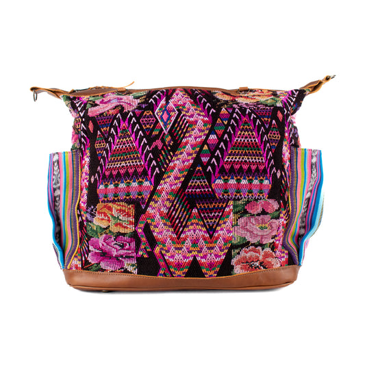 BEATRIZ CDB + DIAMANTE STRAP - OOAK HUIPIL - CAFE - NO. 17161