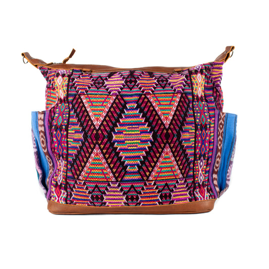 BEATRIZ CDB + DIAMANTE STRAP - OOAK HUIPIL - CAFE - NO. 17162