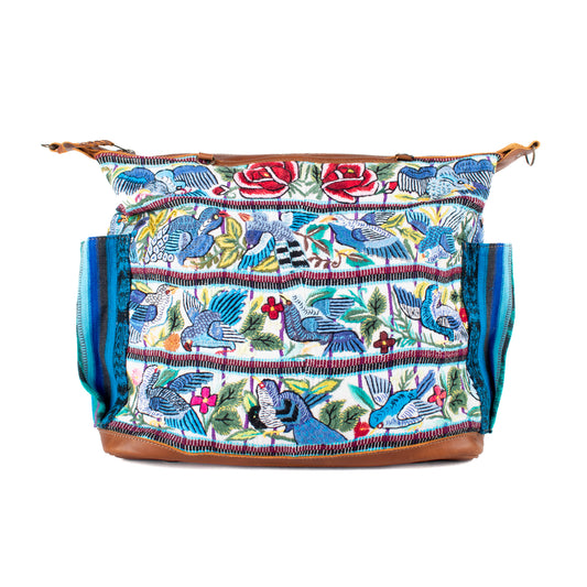 BEATRIZ CDB + DIAMANTE STRAP - OOAK HUIPIL - CAFE - NO. 17163