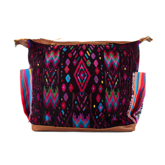 BEATRIZ CDB + DIAMANTE STRAP - OOAK HUIPIL - CAFE - NO. 17164