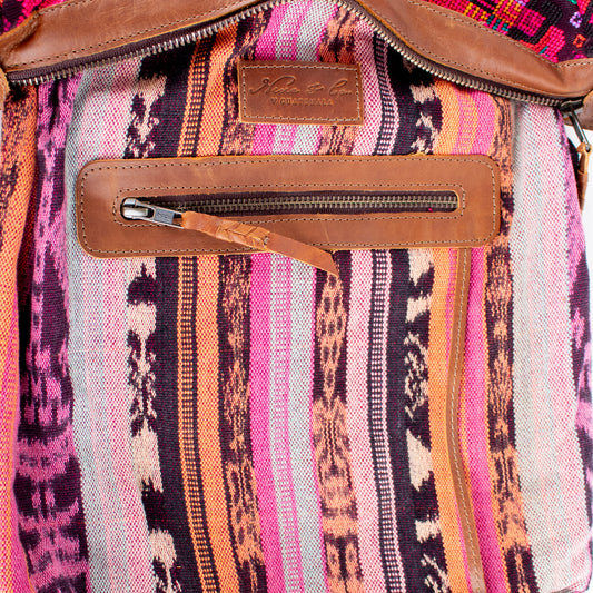 BEATRIZ MCDB + DIAMANTE STRAP - OOAK HUIPIL - CAFE -  NO. 17170