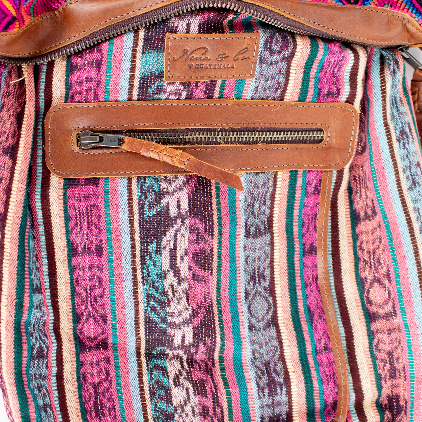 BEATRIZ MCDB + DIAMANTE STRAP - OOAK HUIPIL - CAFE -  NO. 17185