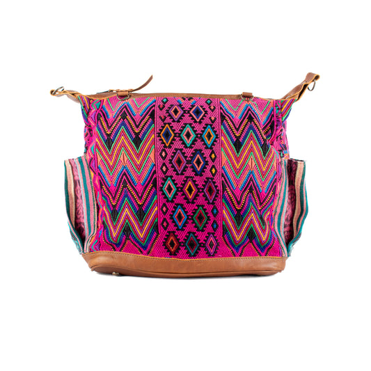 BEATRIZ MCDB + DIAMANTE STRAP - OOAK HUIPIL - CAFE -  NO. 17185