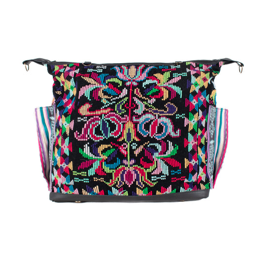 BEATRIZ CDB + DIAMANTE STRAP - OOAK HUIPIL - BLACK - NO. 17194